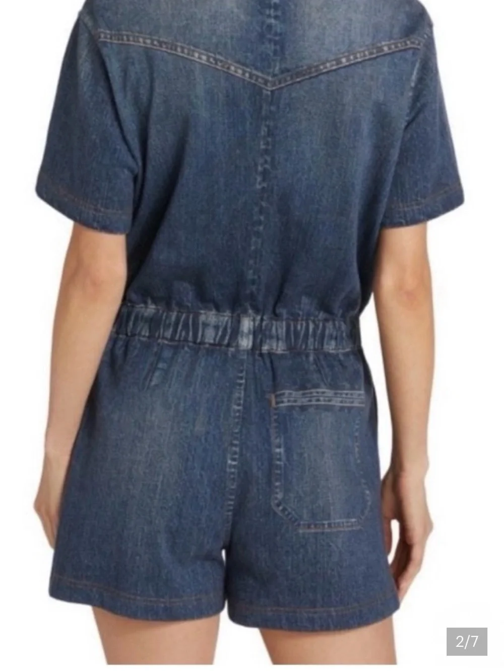 rag & bone Short-Sleeve Miramar Romper